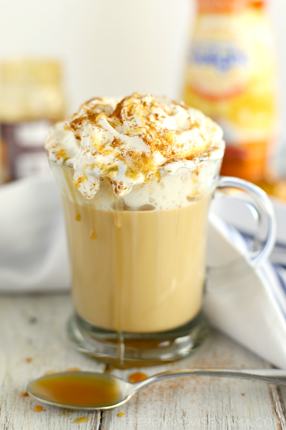 Caramel Pumpkin Spice Latte - Easy Make At Home Recipe - The PennyWiseMama