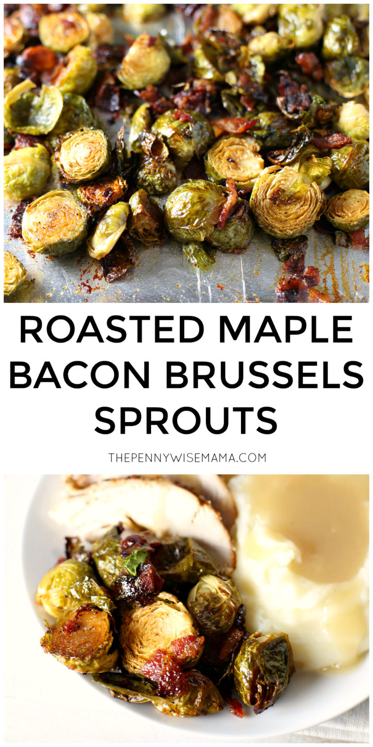 Roasted Turkey & Maple Bacon Brussels Sprouts - The PennyWiseMama