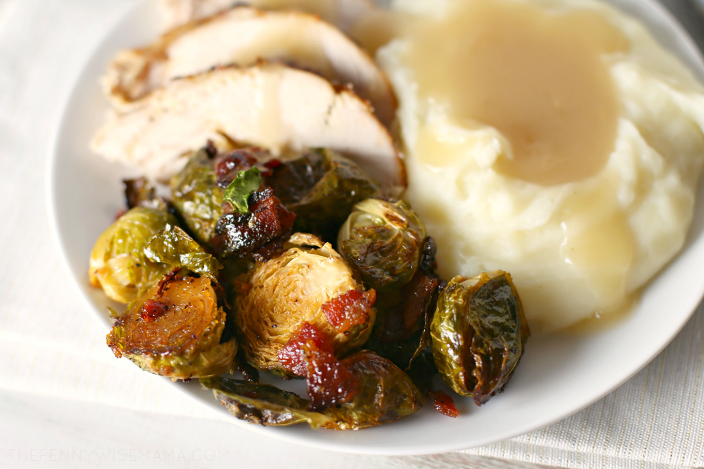 Roasted Turkey & Maple Bacon Brussels Sprouts The PennyWiseMama