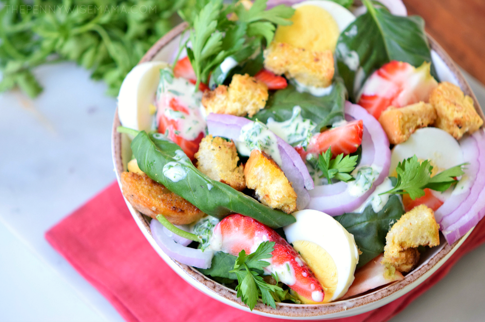 Strawberry Spinach Salad