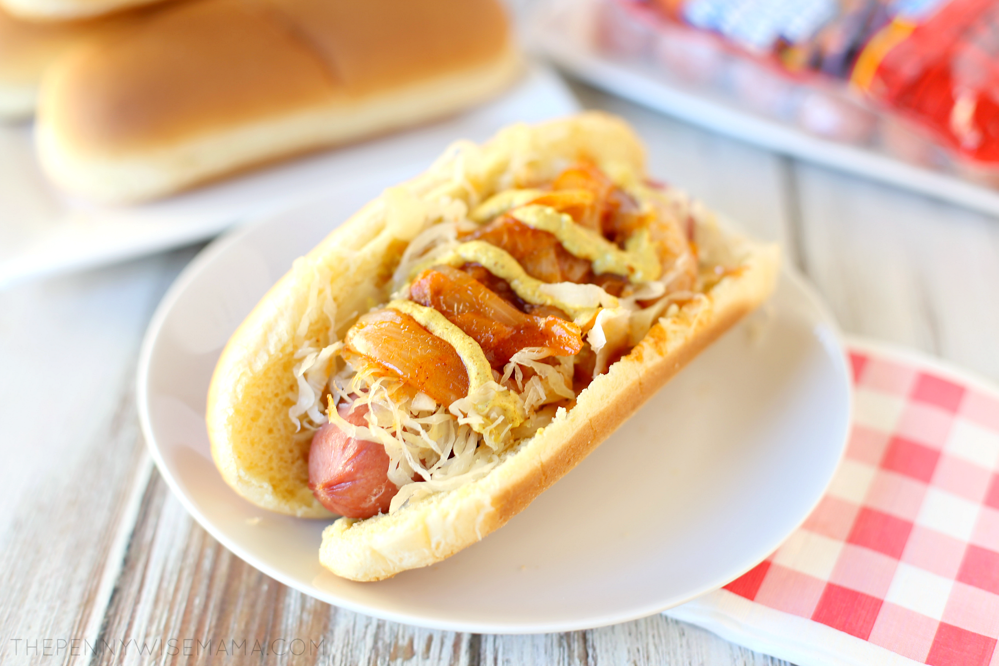 NYC-style hot dogs with street-cart onions recipe