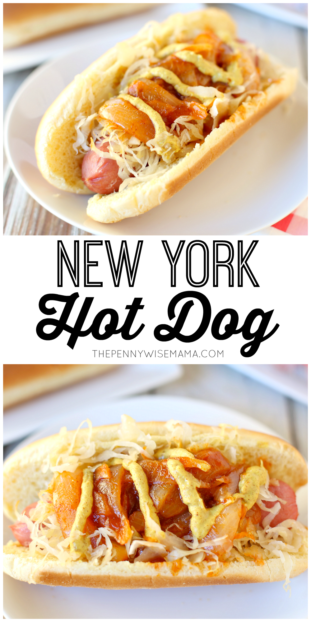 NYC-style hot dogs with street-cart onions recipe