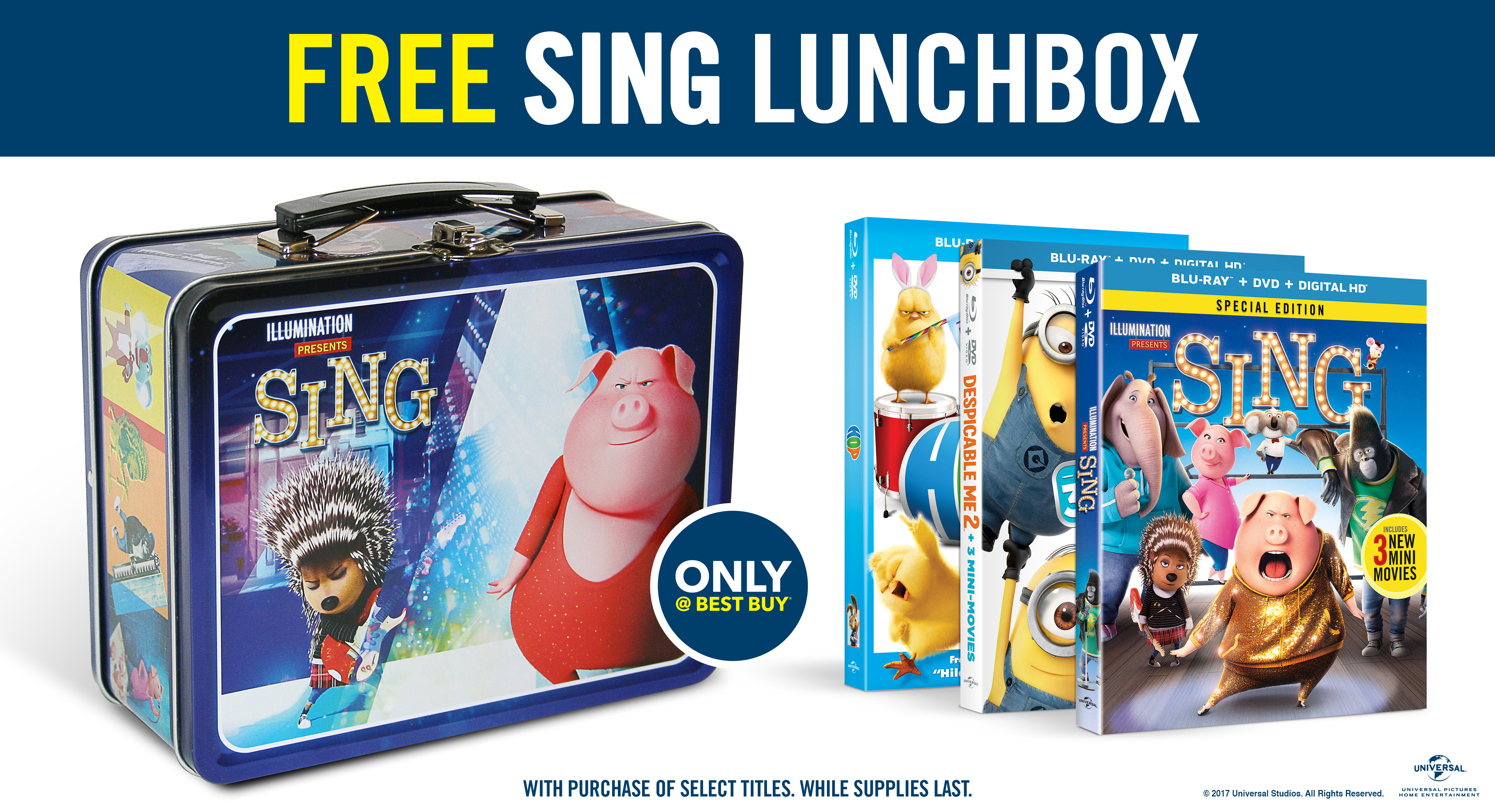 Free Sing Lunchbox at Best Buy