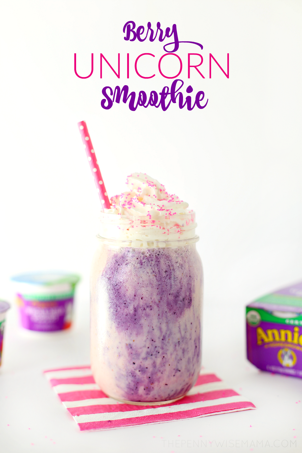 Berry Unicorn Smoothie - Healthy & Delicious!