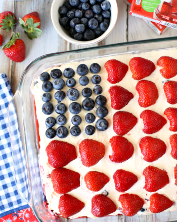 Fourth of July Wave Your Flag Cheesecake