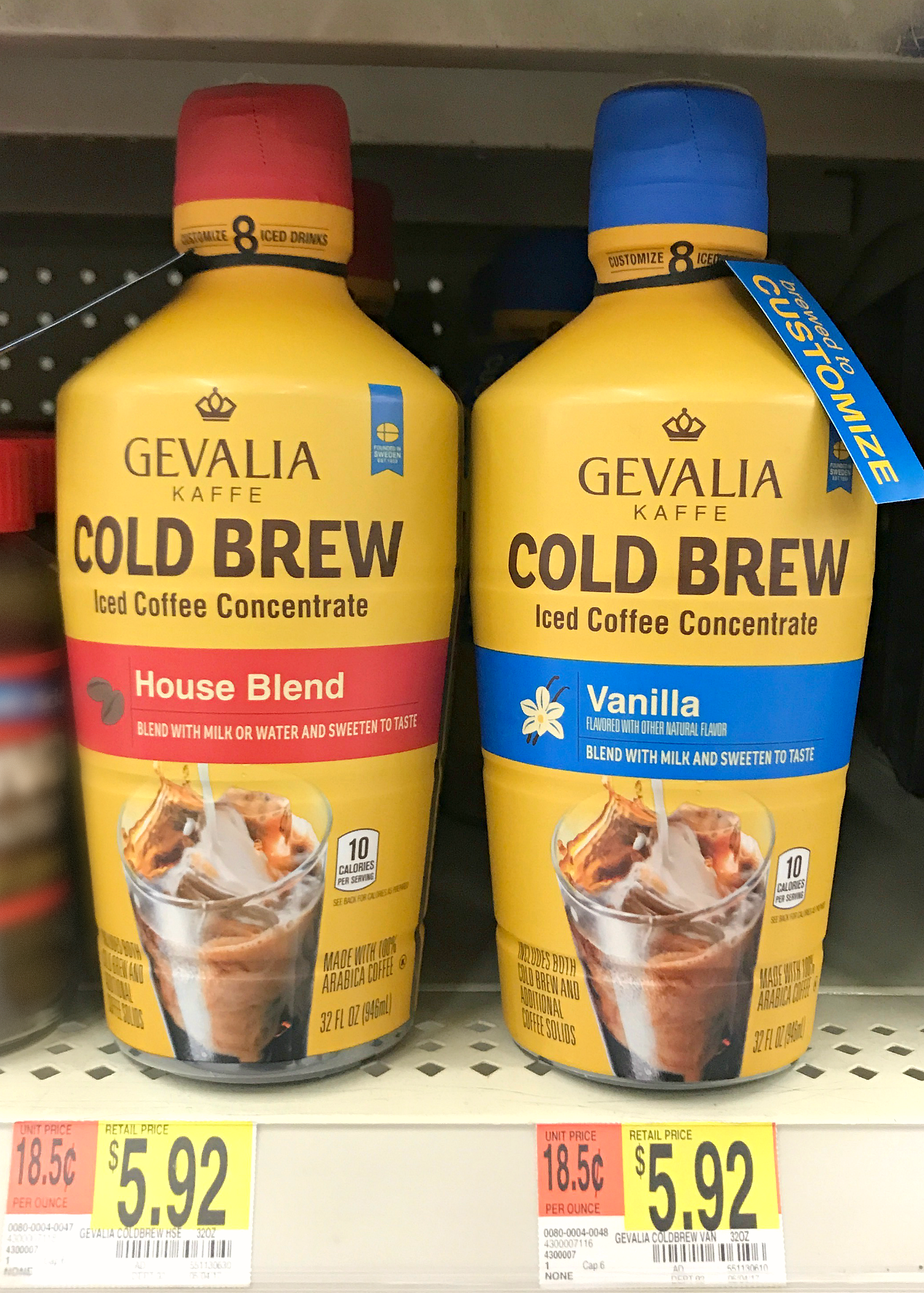 Cool Brew Coffee Concentrate, Vanilla, Iced Coffee