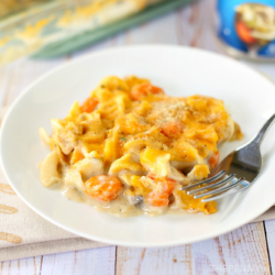 Cheesy Chicken Noodle Soup Casserole