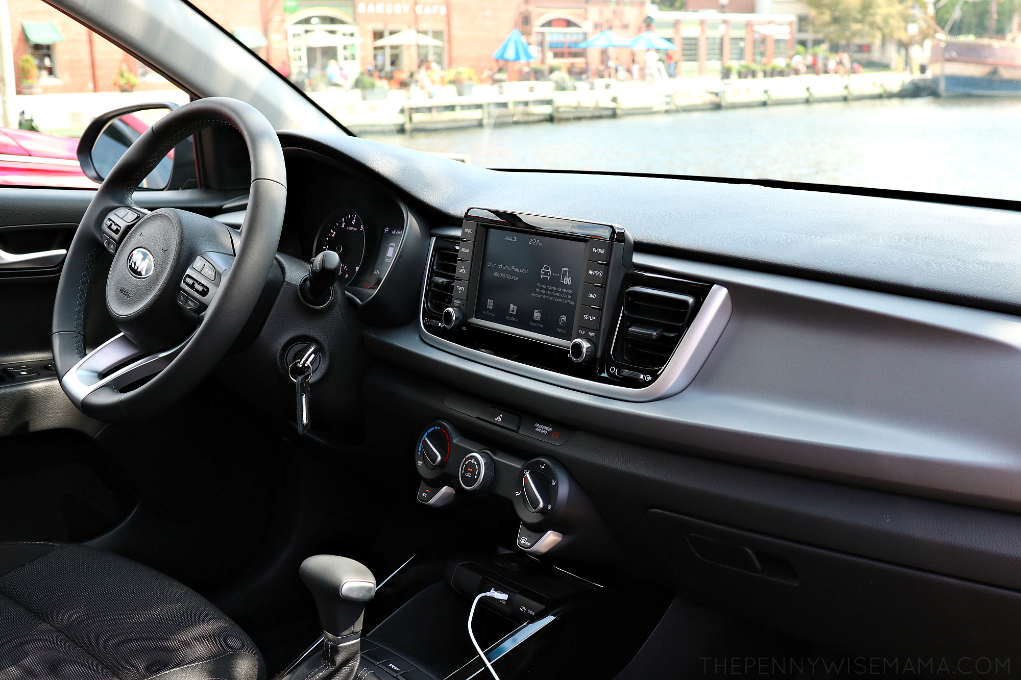 Interior of 2018 Kia Rio