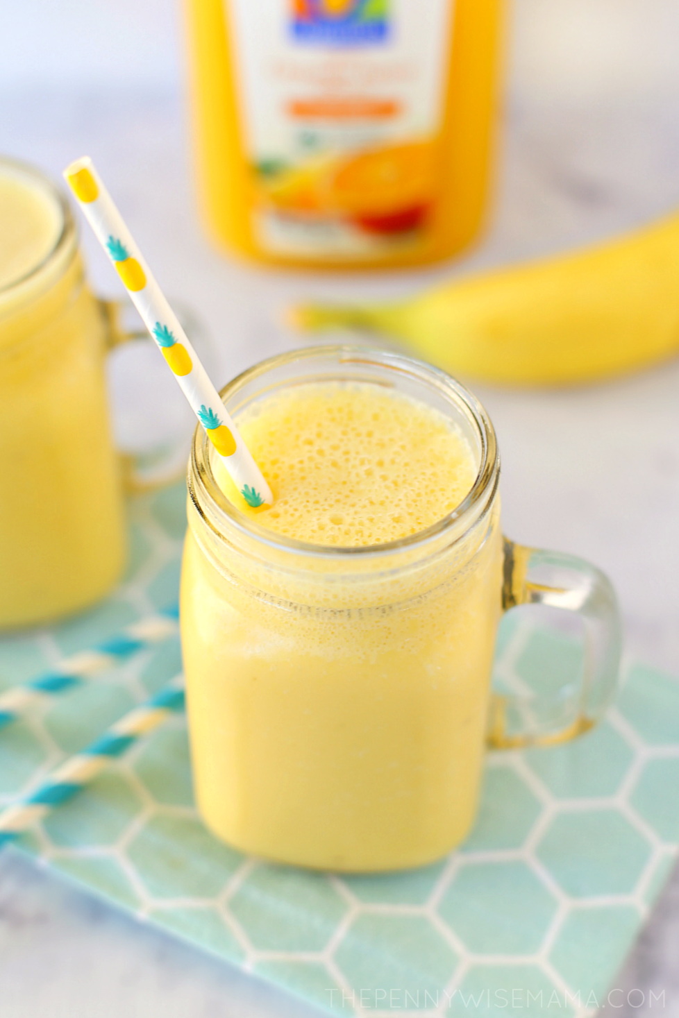 Mango Orange Banana Cold Buster Smoothie - The PennyWiseMama