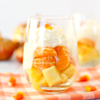 Healthy Candy Corn Fruit Parfaits