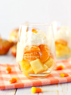 Candy Corn Fruit Parfaits - a yummy, tooth-friendly treat!