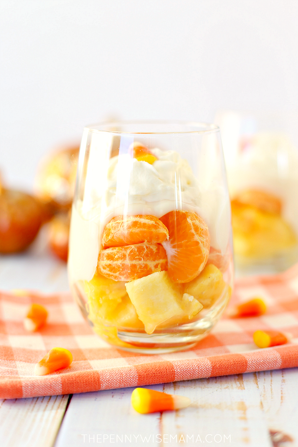 Candy Corn Fruit Parfaits - a yummy, tooth-friendly treat!