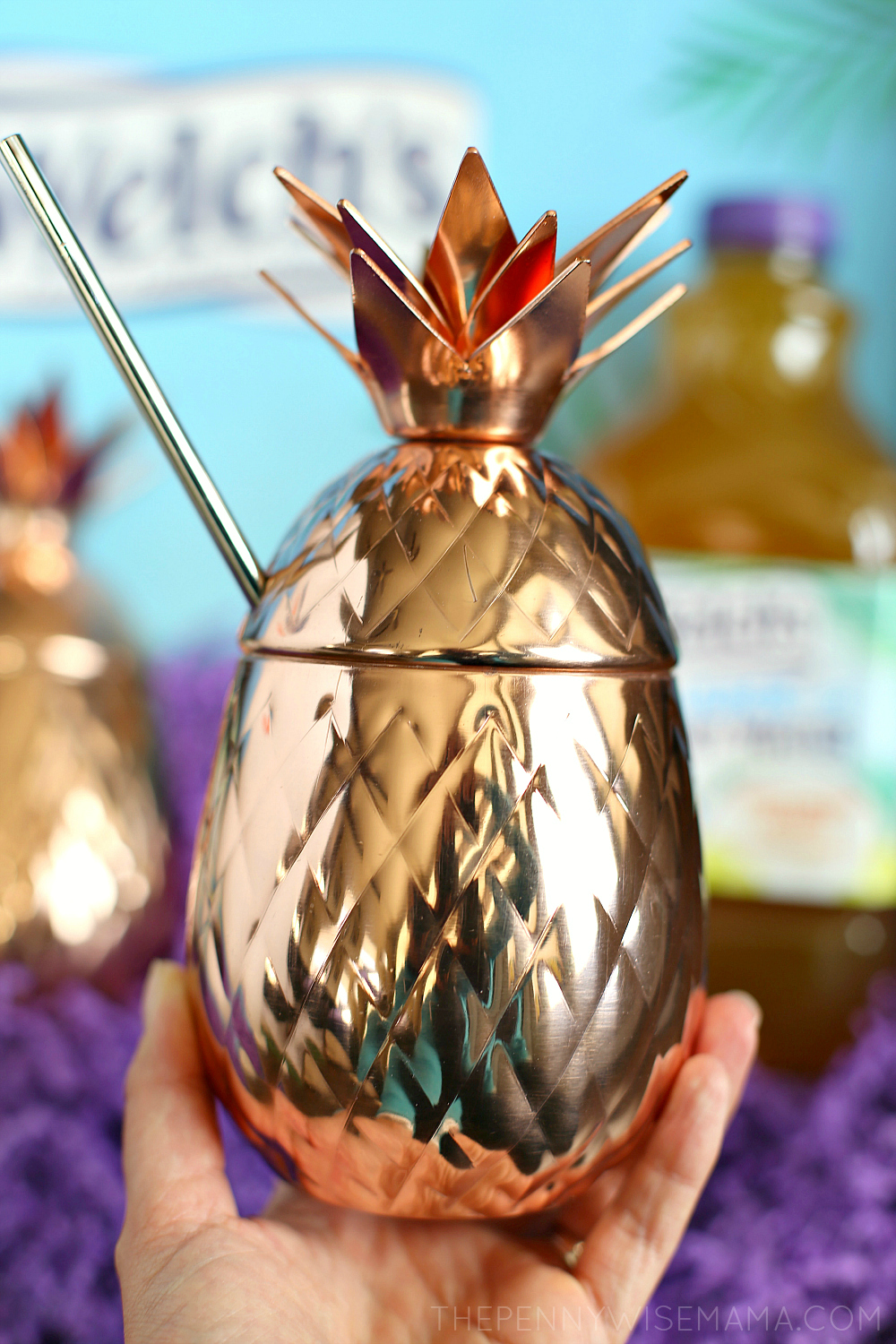 Rose Gold Pineapple Cup