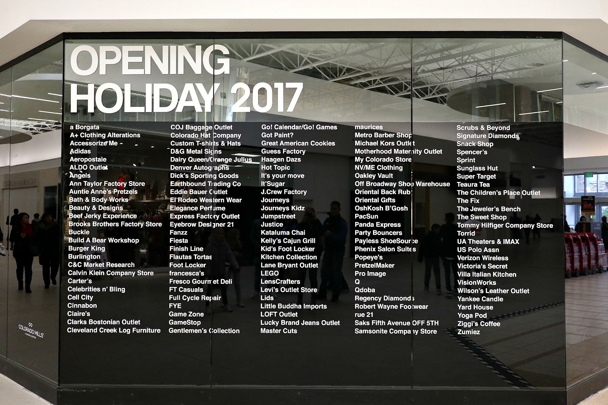 Stores Opening at Colorado Mills Mall Holiday 2017