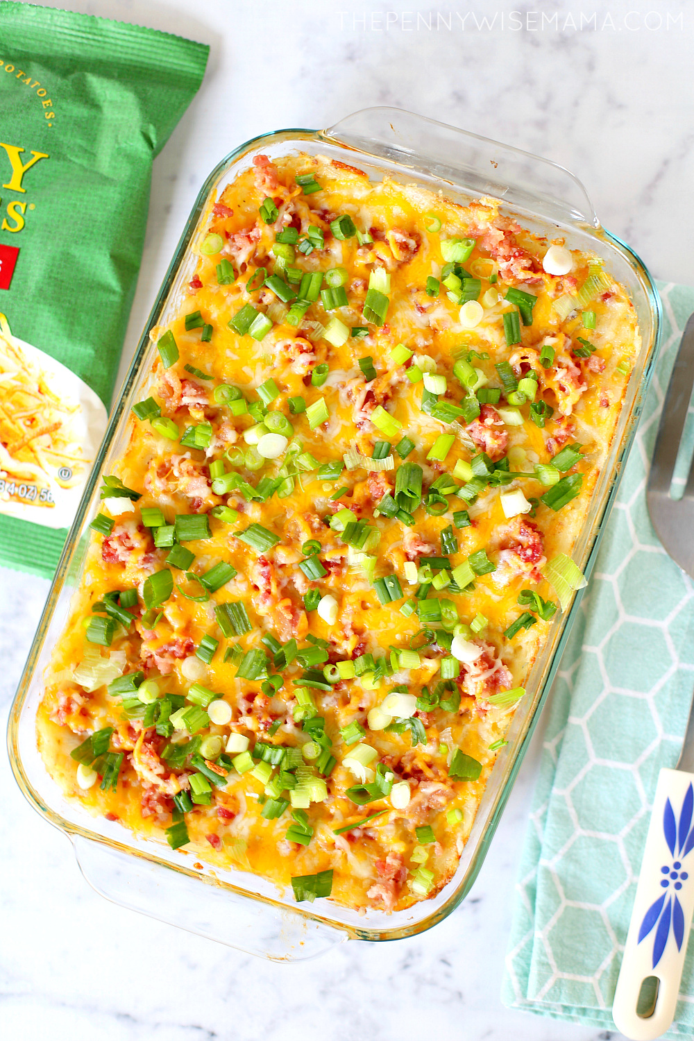 Loaded Hashbrown Casserole - simple & delicious side dish.
