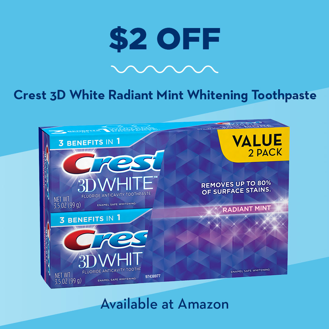 $2 off Crest 3D White Coupon 