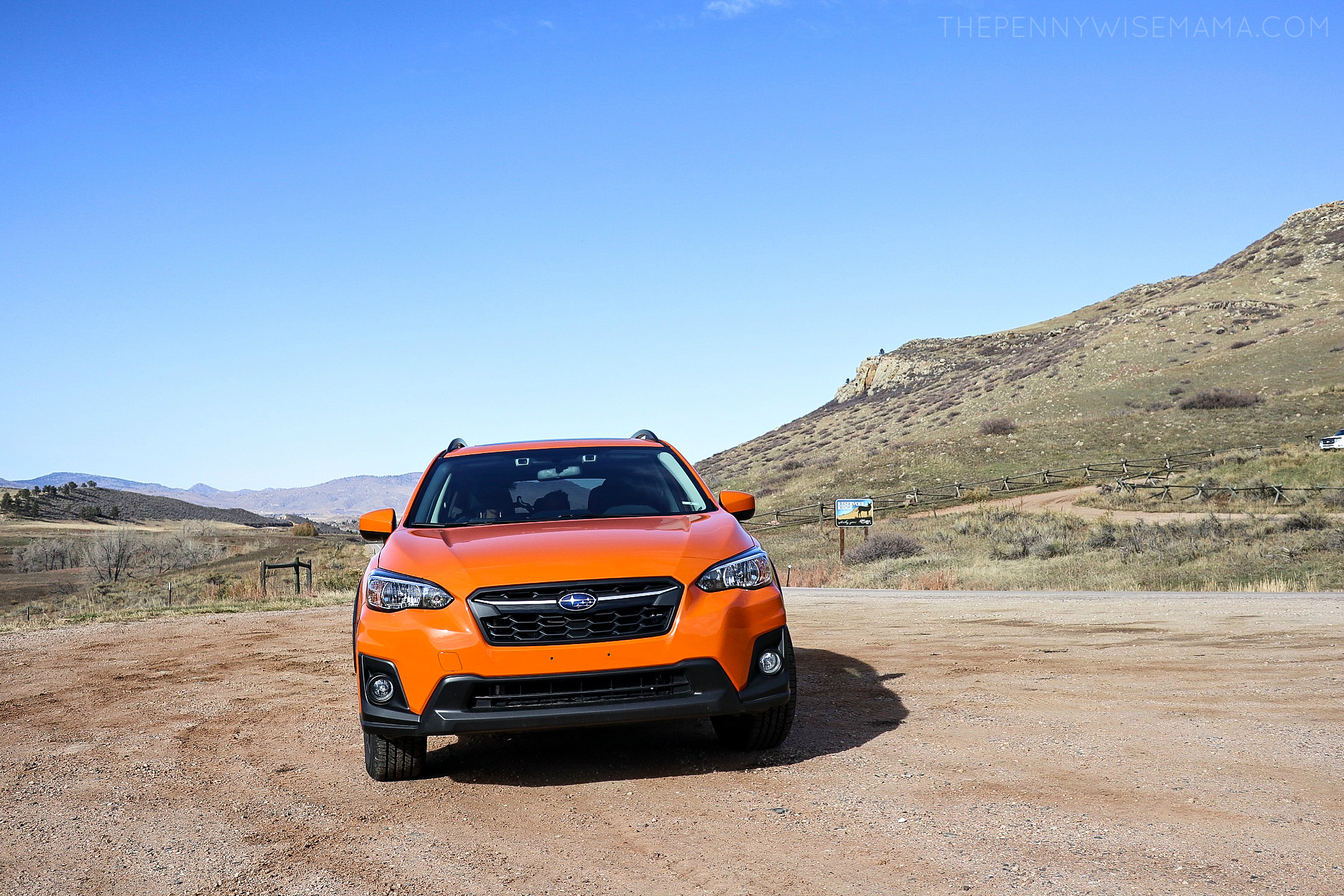 The 2018 Subaru Crosstrek in Sunshine Orange