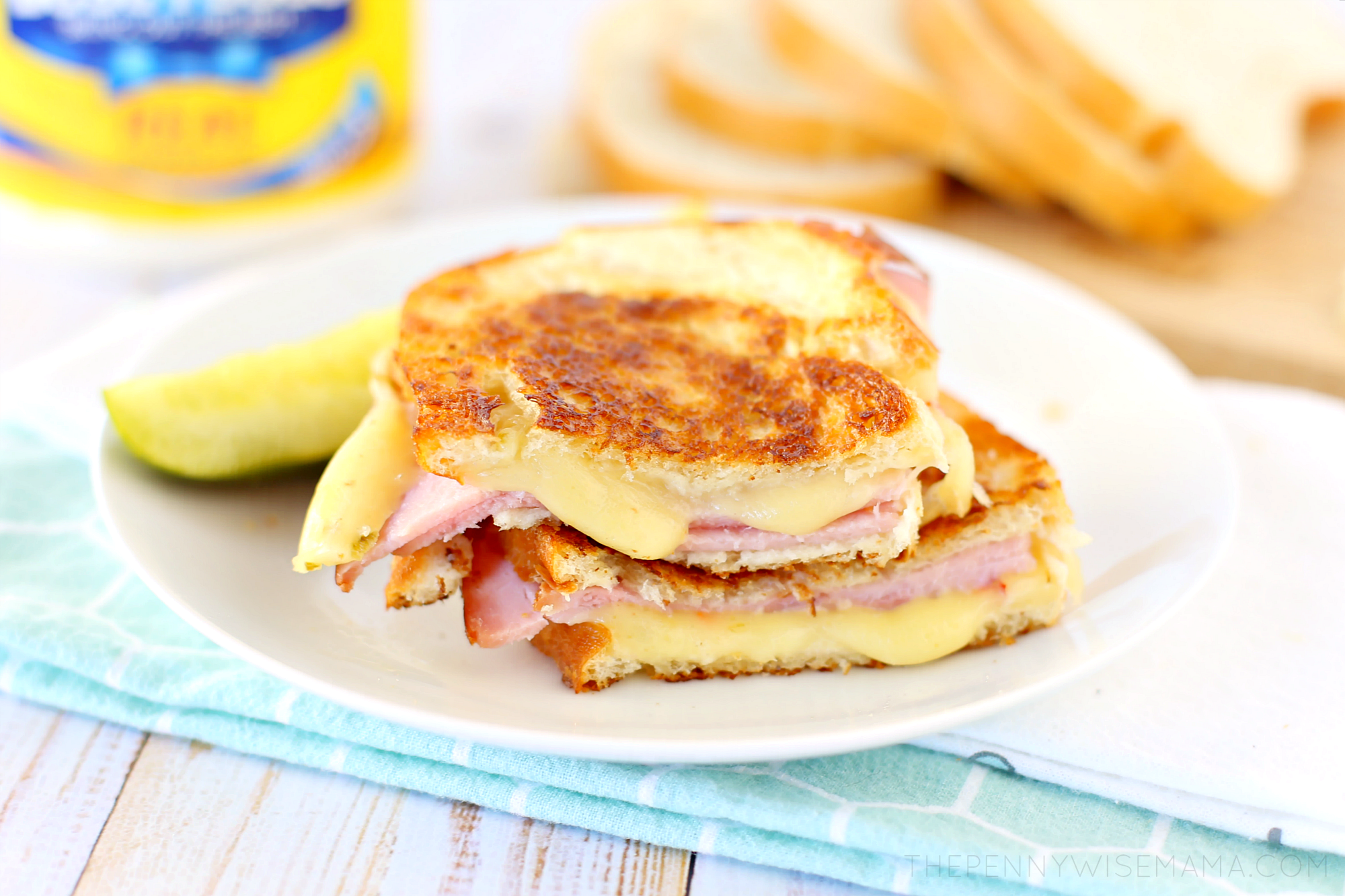 Grilled Ham and Pepper Jack Cheese Sandwich Recipe