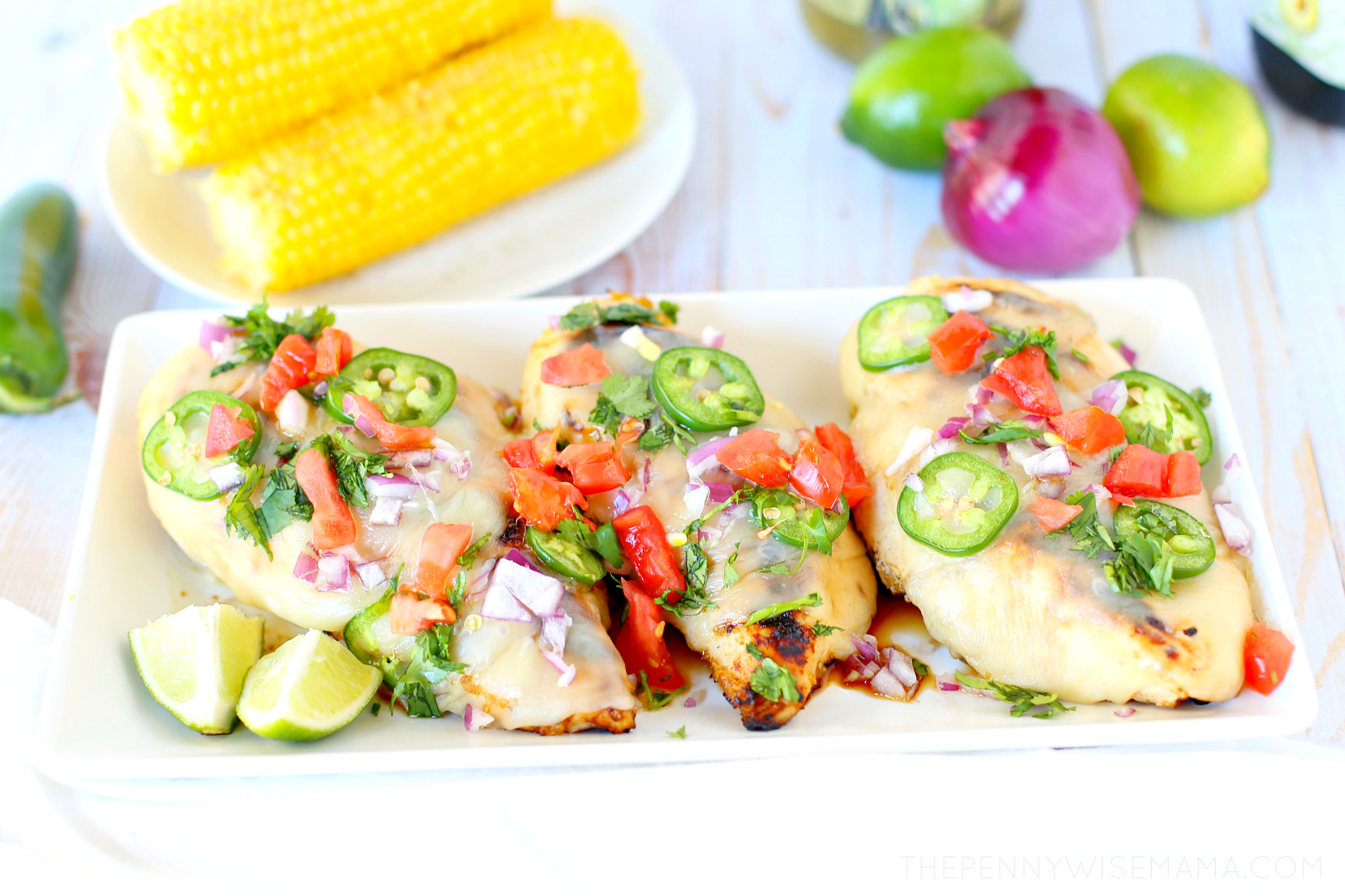 Cheesy Grilled Salsa Verde Chicken Recipe