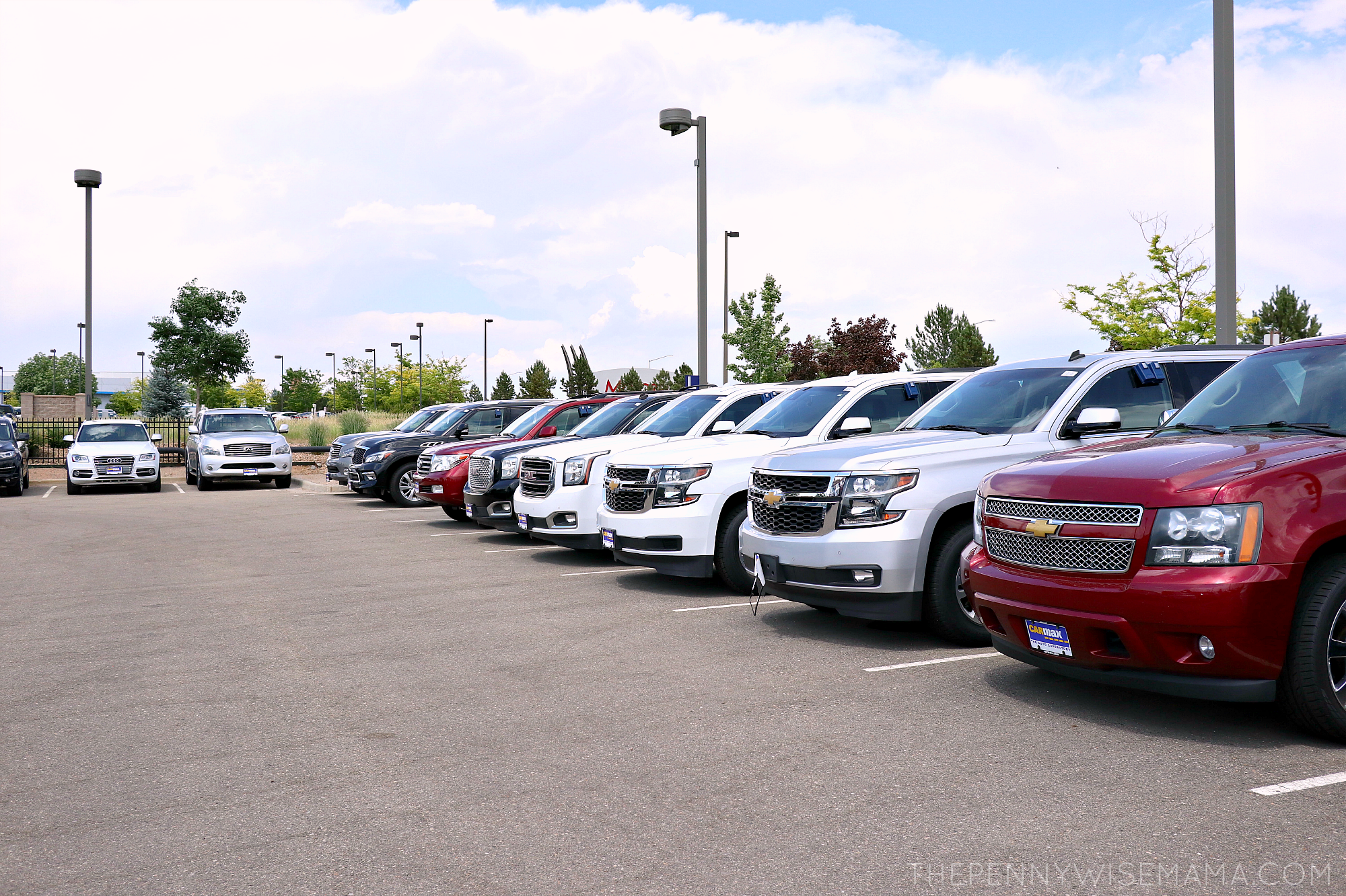 Selection of used SUVs at CarMax