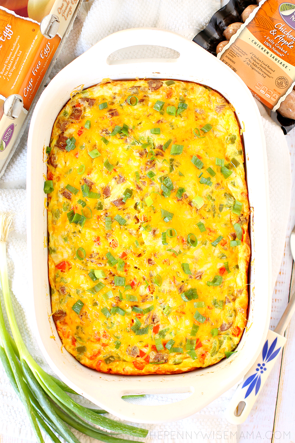 Make for a Crowd Cheesy Sausage Egg Casserole