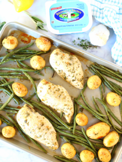 Lemon Garlic Herb Sheet Pan Chicken - Buttery & Full of Flavor with Less Fat and Calories