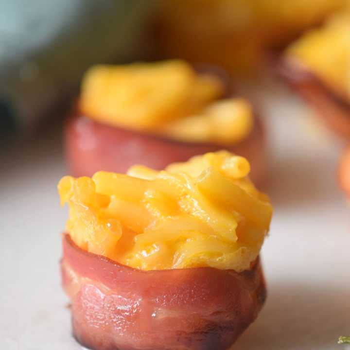 Bacon-Wrapped Mac & Cheese Bites