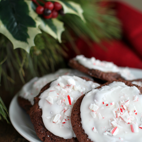 Peppermint Double Chocolate Chunk Cookies