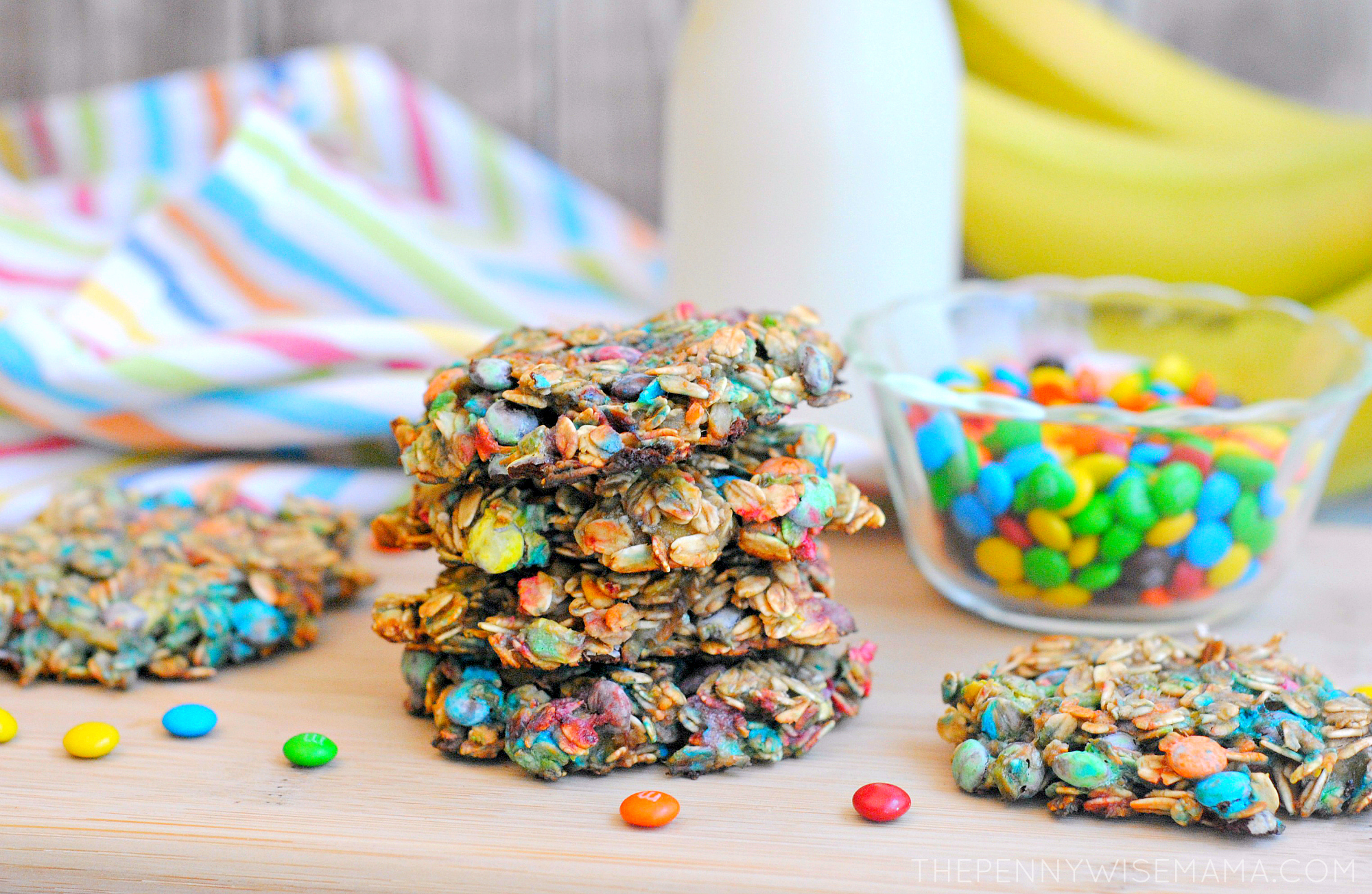 M&M Chocolate Rainbow Cookies Recipe