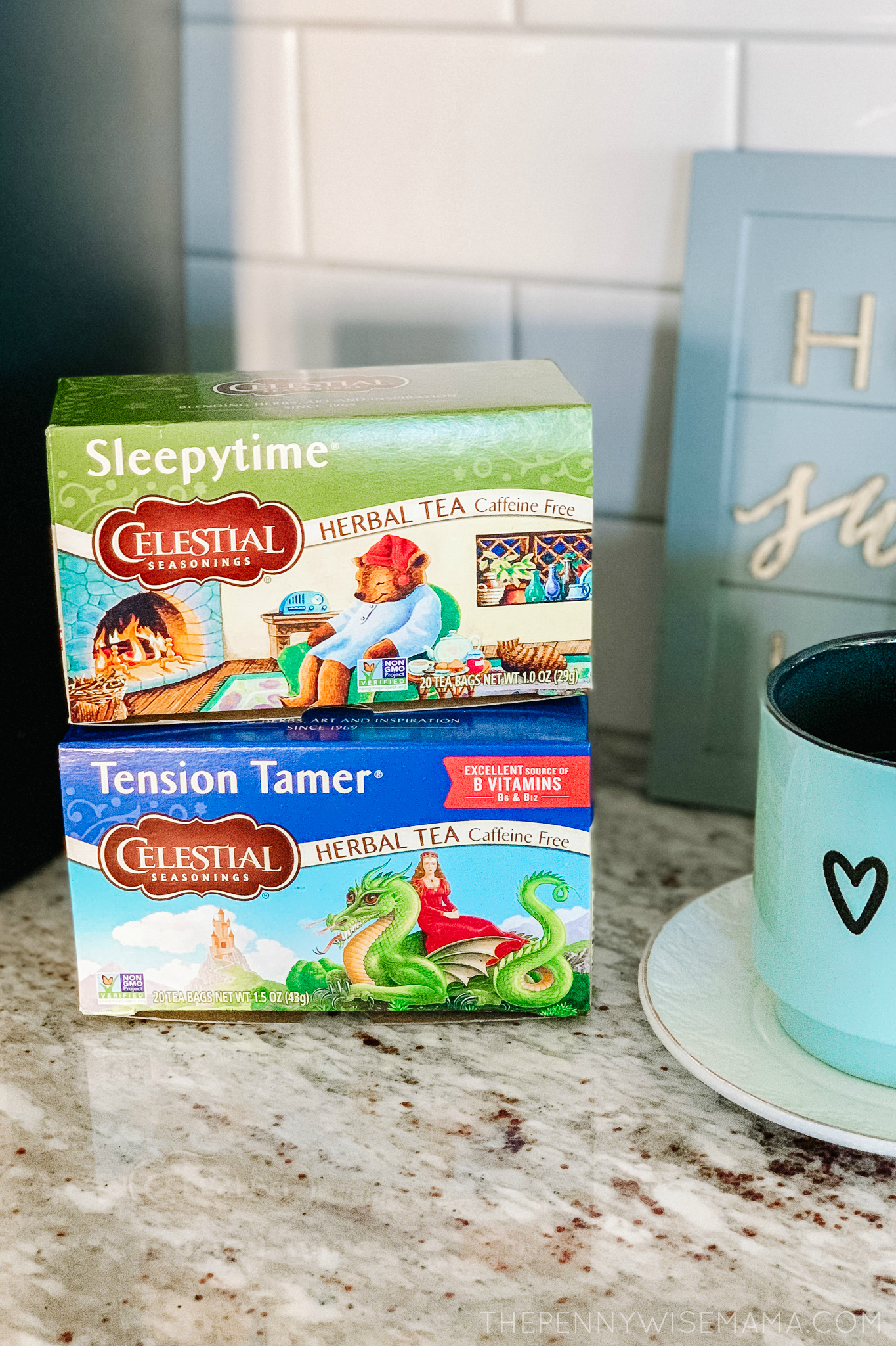 Celestial Seasonings Tension Tamer and Sleepytime Teas