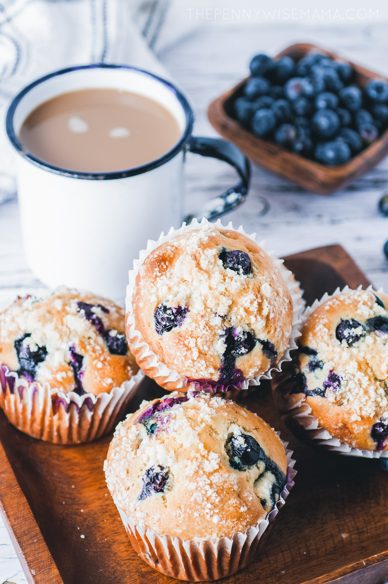 The Best Jumbo Lemon Blueberry Muffins