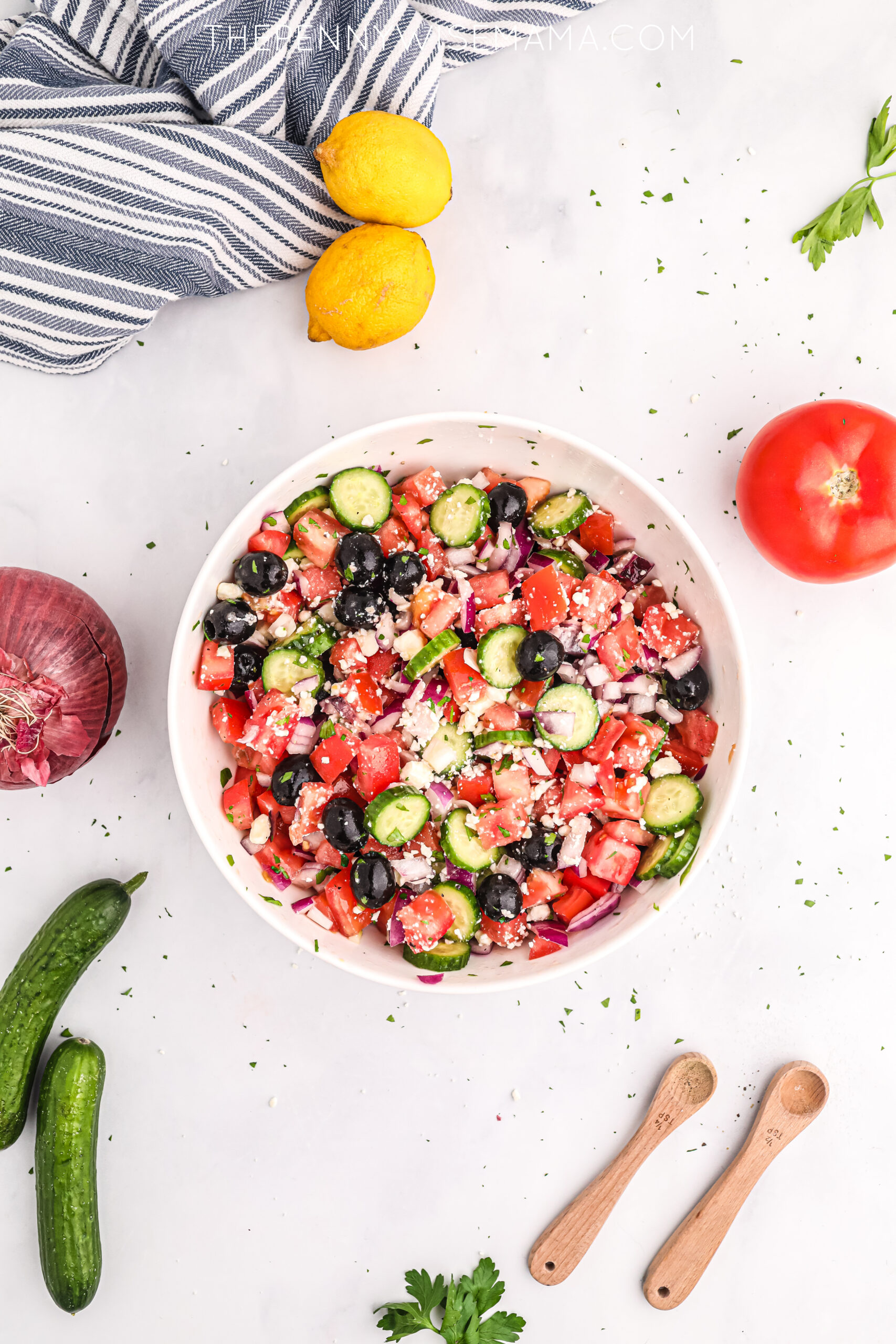 How to Make Mediterranean-Style Cucumber Salad recipe