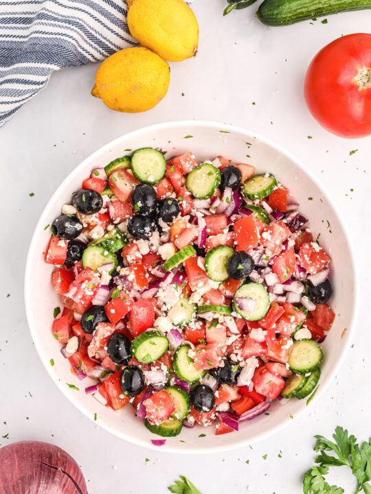 Easy Mediterranean Cucumber Salad Recipe