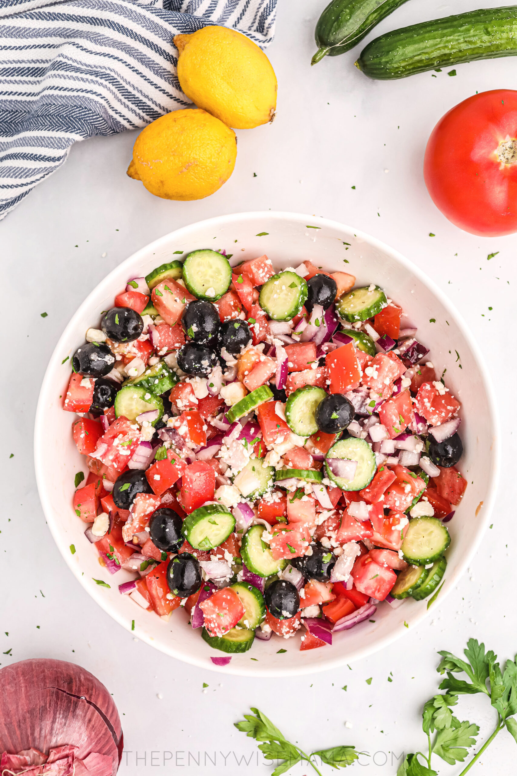 Easy Mediterranean Cucumber Salad Recipe